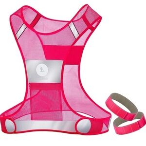 NEW RoadRunner New 360° Reflective Running Vest Unisex Size M, Ajustable Velcro